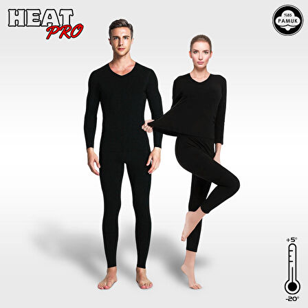 Argeus HeatPro Unisex Siyah Termal İçlik Takım