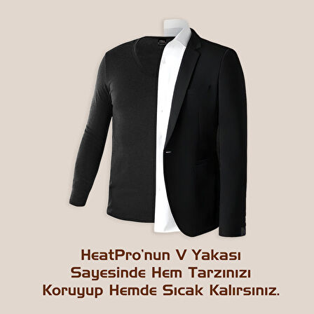 Argeus HeatPro Unisex Siyah Termal İçlik Takım