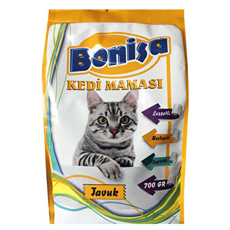 Bonisa Tavuklu Kedi Maması 700 Gr