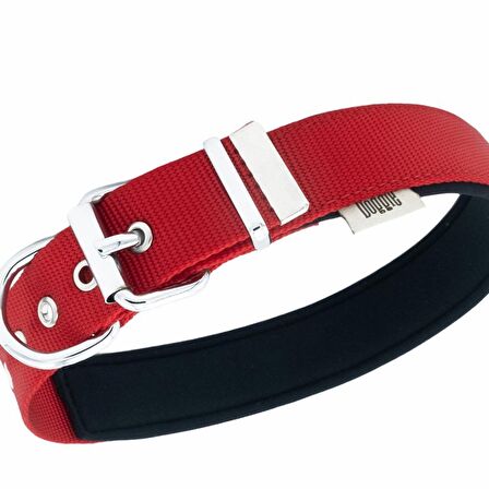 Doggie Konfor Dokuma Kemikli Boyun Tasması Kırmızı 3.0*47-55 cm (DSBT-3062 L)