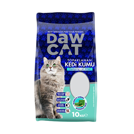 Dawcat Bentonit Kedi Kumu Marsilya Sabunlu 10 Lt