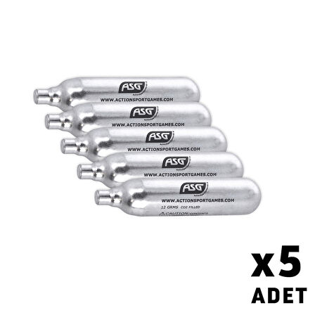 ASG 12 gr CO2  Airsoft Tüpü - 5 Adet