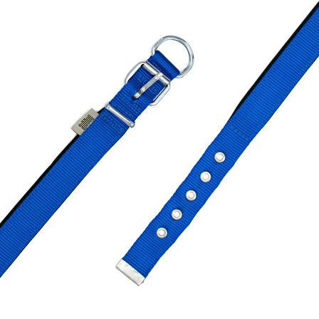 Doggie Konfor Dokuma Boyun Tasması Royal Blue 2.5*42-50 cm (DSBT-2510 L)