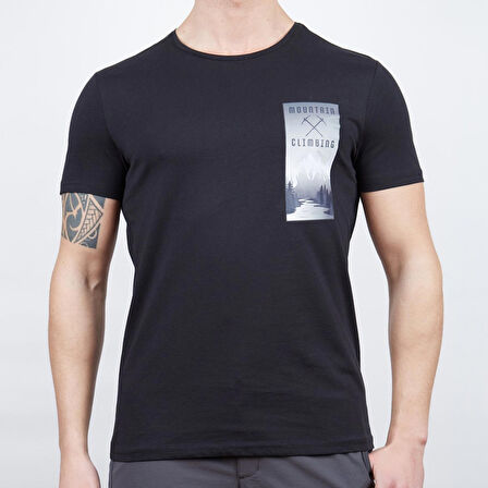 Alpinist Lex Erkek T-Shirt Siyah XXL (600606)