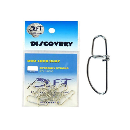 DFT CJS032 Duo Lock Nikel Klips (10'lu) No:3