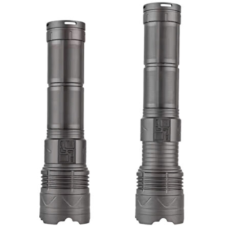 Şarj Edilebilir Zoomlu El Feneri - Wison - 6000 Lümen - 60 Watt