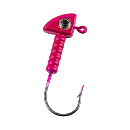 Jighead - Zoka - Kurşunlu Olta İğnesi - (XH-A 06) - Pembe - 6 Gr - 10 Adet