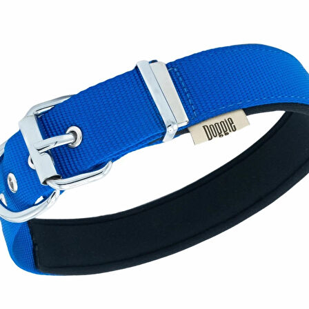 Doggie Konfor Dokuma Kemikli Boyun Tasması Royal Blue 3.0*42-50 cm (DSBT-3062 M)