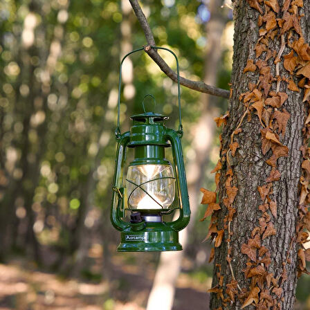 Retro Gemici ve Kamp Lambası - Orcamp - Yeşil (OUT-4210)