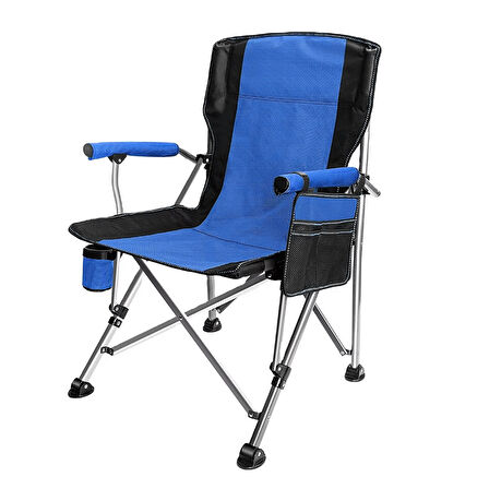 Katlanır Kamp Piknik Sandalyesi - Madfox Roxy - Mavi/Siyah - 546245  - Taşıma Çantalı