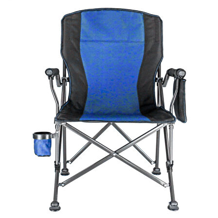 Katlanır Kamp Piknik Sandalyesi - Madfox Roxy - Mavi/Siyah - 546245  - Taşıma Çantalı
