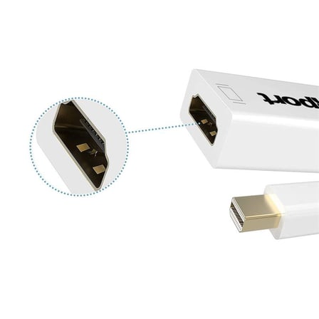 Qport Q-DP-HDMI Mini Display Port to HDMI Dönüştürücü