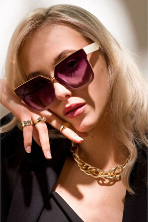 Yeni Sezon Bej Kadın Güneş Gözlüğü