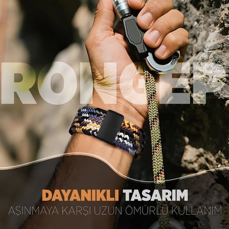 [Örgü Loop] Huawei ile Uyumlu 22mm Kordon GT6/GT6 Pro/GT Runner 2/GT5/5 Pro/GT4/GT3/3 Pro 46mm için Manyetik Toka GT6 Pro Kordon Terletmeyen Elastik Kumaşlı GT6 46mm Kordonu