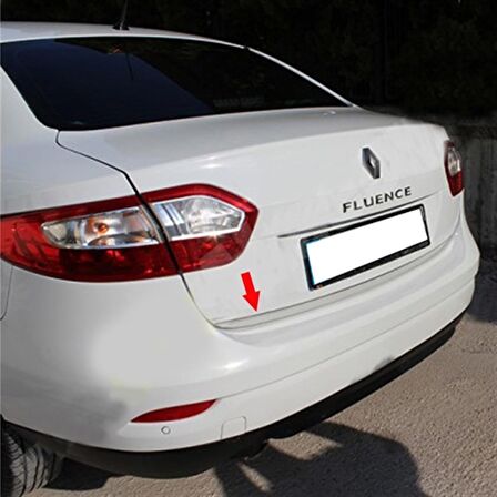 WOC Chrome Renault Fluence Krom Bagaj Alt Çıta 2010-2016 Paslanmaz Çelik