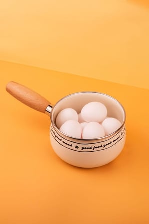 Mood Emaye Sos/Sütlük/Yumurta Tavası 1,3 Litre - 16 Cm (İndüksiyon Dahil Tüm Ocaklara Uygun)