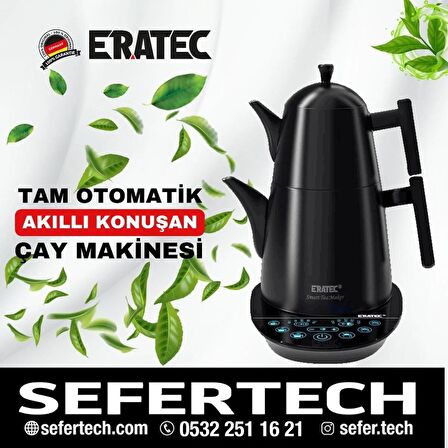 ERATEC | Tm-53 | Tam Otomatik Konuşan Akıllı Çaydanlık (SİYAH)