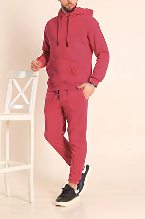 Erkek Oversize Eşofman Takım 3 iplik şardonlu