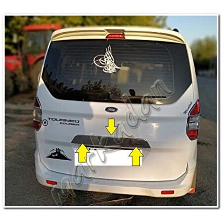 WOC Chrome Ford Tourneo Courier Krom Bagaj Çıtası 2014 Sonrası Paslanmaz Çelik