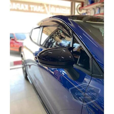 Renault Clio 5 2019 Sonrası Batman Yarasa Ayna Kapağı Piano Black ABS Plastik