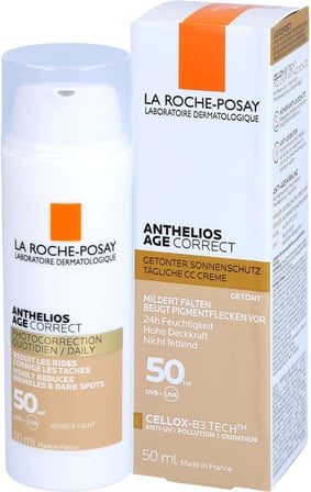 La Roche-Posay Anthelıos Age Correct Tinted Cream Uv Kaynaklı Yaşlanma Karşıtı Renkli Güneş Koruyuculu Krem (50 ml)