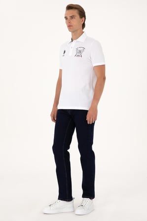 U.S. Polo Assn. Erkek Straight Fit %98 Pamuk Jean Pantolon - Mavi 2081296
