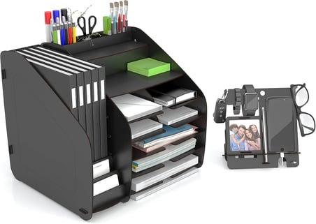 Design OTTO Fx-xl Modest - 2 Renk - A4 Evrak Rafı Masaüstü Organizer design_otto_fx_XL_Modest (Siyah)