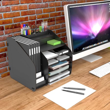 Design OTTO Fx-xl Modest - 2 Renk - A4 Evrak Rafı Masaüstü Organizer design_otto_fx_XL_Modest (Siyah)