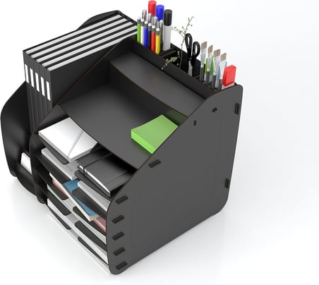 Design OTTO Fx-xl Modest - 2 Renk - A4 Evrak Rafı Masaüstü Organizer design_otto_fx_XL_Modest (Siyah)