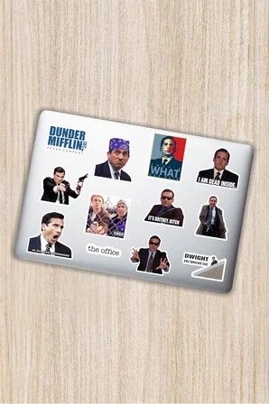The Office Tasarımlı Dekoratif Laptop Notebook Tablet Telefon Sticker Set 010