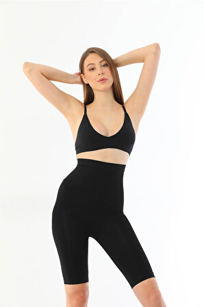 SİYAH MI 2037 Yüksek Bel Uzun Paçalı Özel Korse