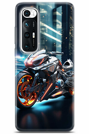 Xiaomi Mi 10S uyumlu Otomoto 6 Baskılı Kapak Tron Motor