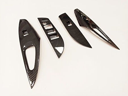 Toyota Corolla 2019+ Kapı Kolçak Kaplama - Karbon