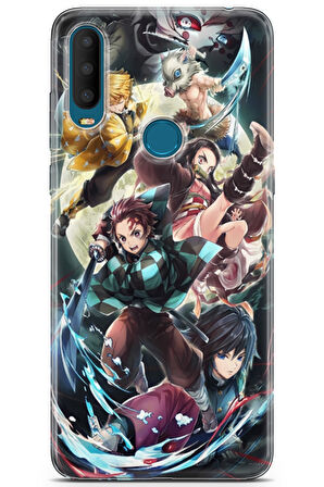 Alcatel 3X 2019 uyumlu Anime 5 4K Baskı Demon Slayer I