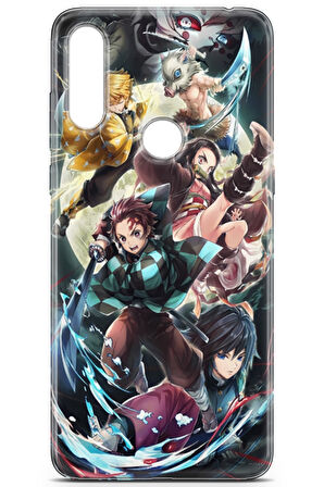 Alcatel 3X 2019 uyumlu Anime 5 4K Baskı Demon Slayer I