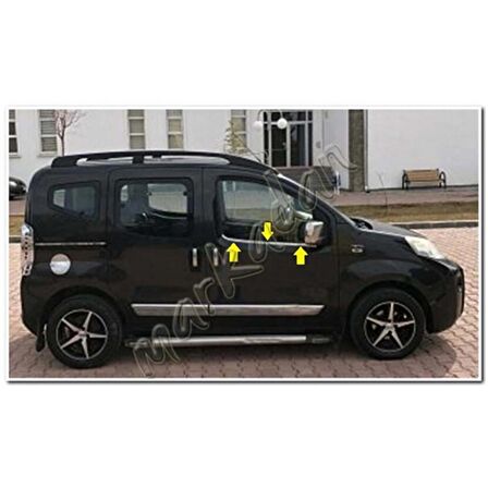 WOC Chrome Citroen Nemo Krom Cam Çıtası 2008 Sonrası 2 Parça Paslanmaz Çelik