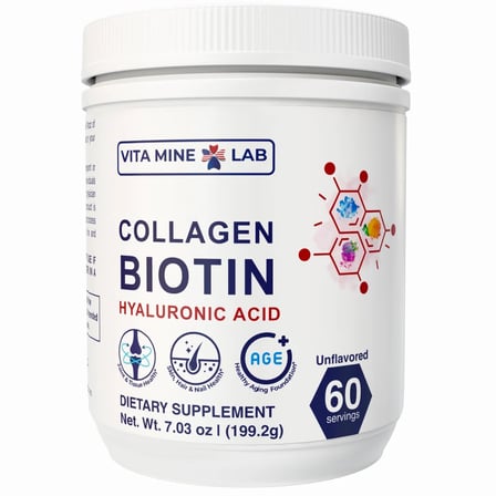 Collagen Bıotın Hyaluronic Acid Joint & Skin , Hair , Nail % Healthy Aging 199 Gr. 60 Servis