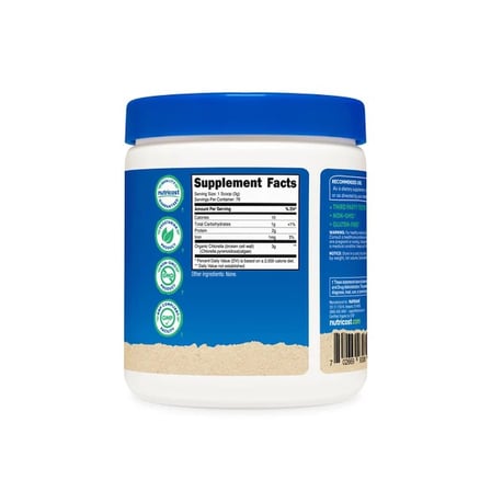 Nutricost Organic Chlorella Tozu 227 Gr. (Klorella Yosunu) - Broken cell Bitkisel Takviye Edici Gıda