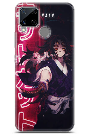 Realme C15 uyumlu Manga 27 HD Baskı Kokushibou Demon