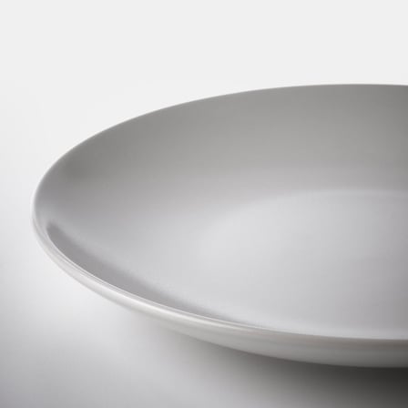 Tatlı Tabağı, Mat Açık Gri, 20 cm