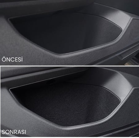 VW T-Cross Araç İçi Konfor Seti Kapı İçi Bardaklık Konsol Koruma Kaydırmaz Kumaş Organizer İç Aksesuar