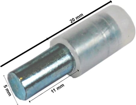 Raf Pimi Plastik Tutucu Mobilya Dolap Raf Pimi 25'li Set Çap 5 mm Boy 20 mm