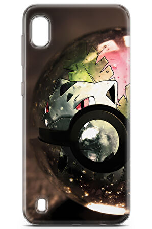 Samsung Galaxy A10 uyumlu Pokemon 15 UV Lans Gümüş Pokemon