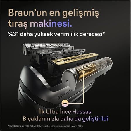  Braun Series 9 Pro+ Elektrikli Tıraş Makinesi Yedek Başlığı, 96M
