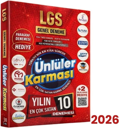 Ünlüler Karması 8. Sınıf LGS 10'lu Deneme