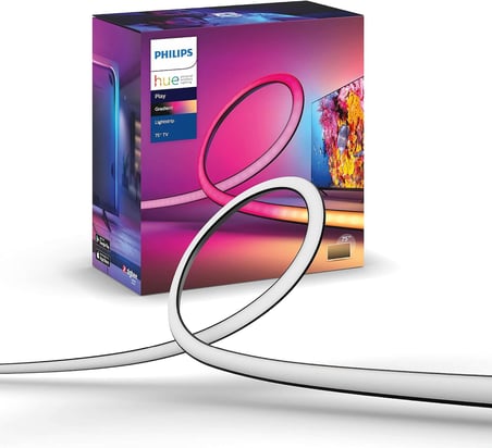 Philips Hue Lightstrip Gradient TV 75'inç Akıllı Renkli LED Şerit Aydınlatma - 25.000 Saat Ampul Kullanım Ömrü