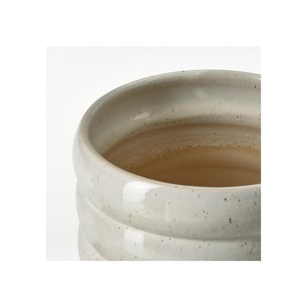 Seramik Saksı, Bej, 12 cm