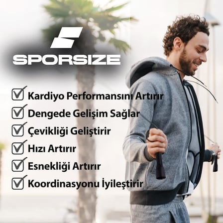 Uzunluğu Ayarlanabilir Çelik Telli Atlama İpi - Speed Rope