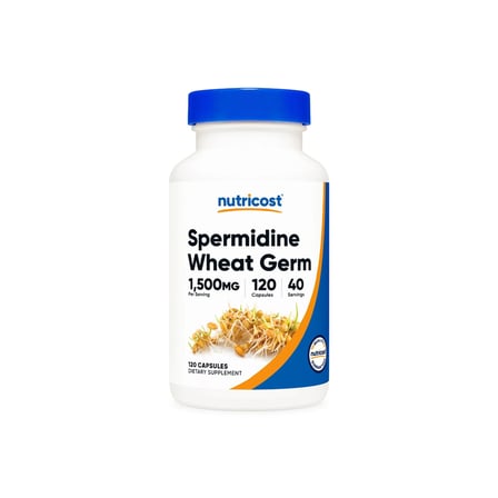 Spermidine Wheat Germ 1,500 mg 120 Capsules - Non gmo - usa menşei