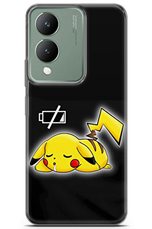 Vivo Y17S uyumlu Pokemon 16 TPU Silikon Pilim Bitti